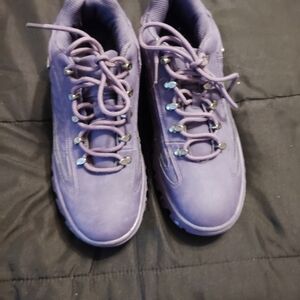Women's lugs ankle boots size 9 purple